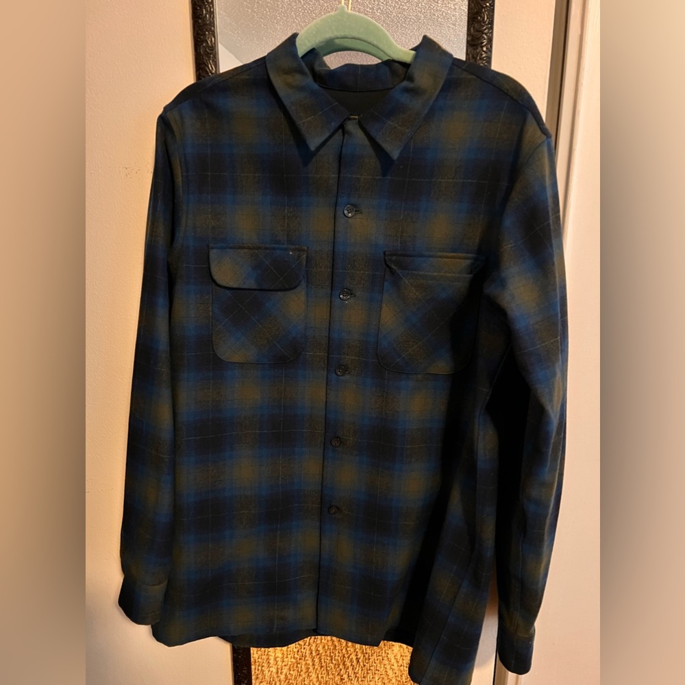 I have an original Pendleton size large blue checkered, perfect condition